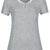 MEY Jana Homewear Shirt 1/2 Arm mit Rundhalsausschnitt mit dekorativer Spitze hellgrau-melange weichstes MicroModal®