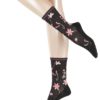 FALKE Esprit Flower Damen Socken 17633-3000 black Lyocell