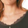 MEY Jana Homewear Shirt langarm new black diamond mit MicroModal® Detail Hals