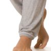 MEY Maya Yogahose light grey melange mit MicroModal® Detail Fußbund