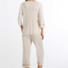 HANRO Pyjama Natural Comfort ¾ lang TENCEL™ Lyocell almond